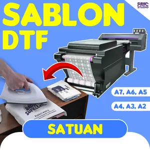 PMC Studio Sablon Setrika DTF Custom Satuan Desain Suka Suka Tanpa Minimum Order Kualitas Premium Full Color Support PNG PDF AI CDR
