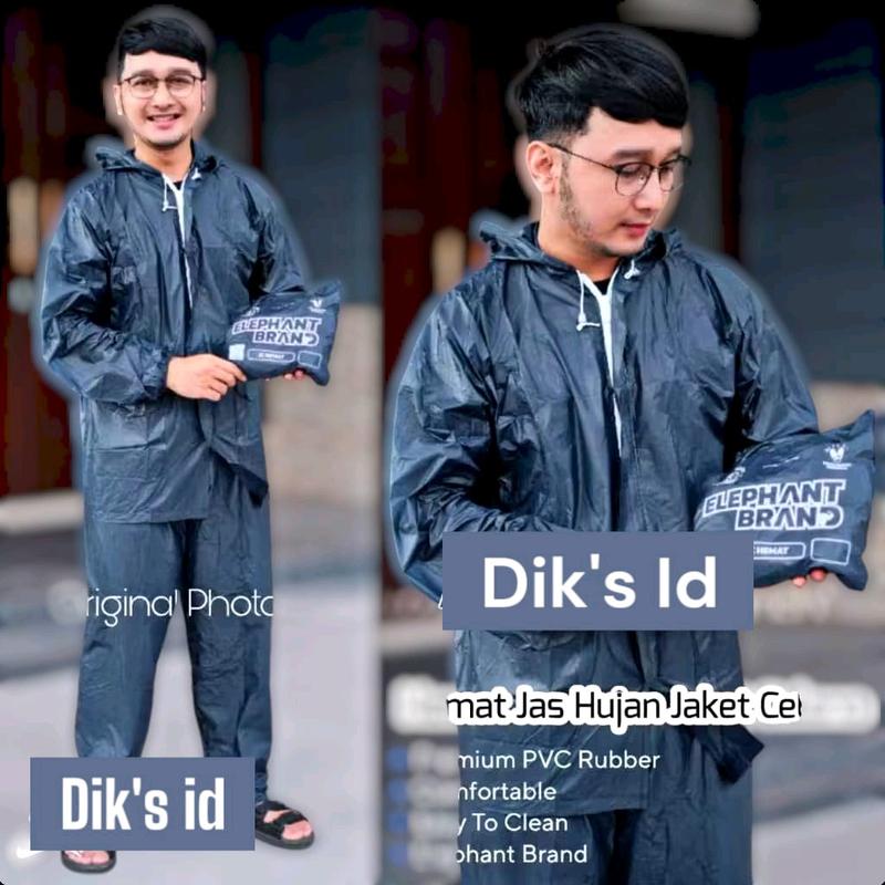 Jas hujan setelan bahan pvc
