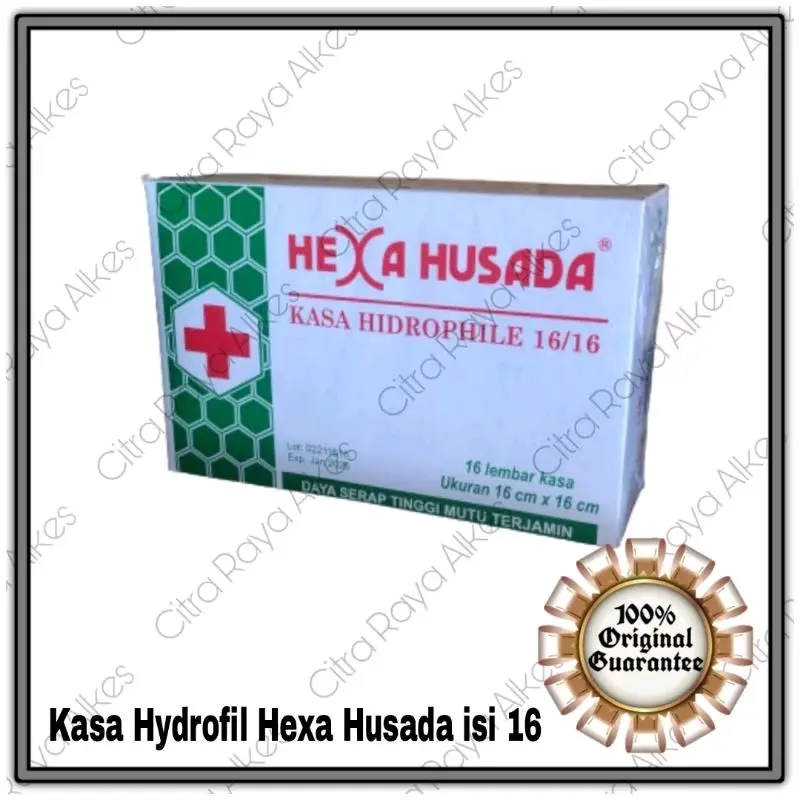Kasa Hydrofil/Kasa Steril Hexa Husada 16x16 isi 16