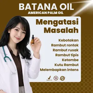 Batana Oil Serum Anti Rontok Penumbuh Rambut Tebal Kuat & Berkilau Hair Growth Serum & Scalp Detox