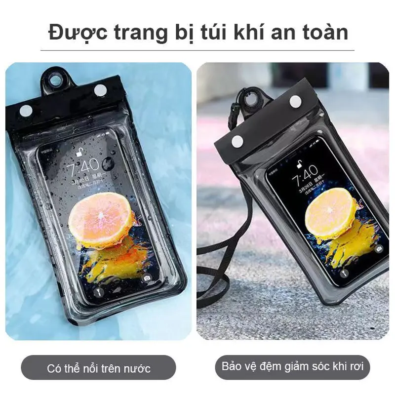 Túi đựng điện thoại không thấm nước, với niêm phong gia cố 5