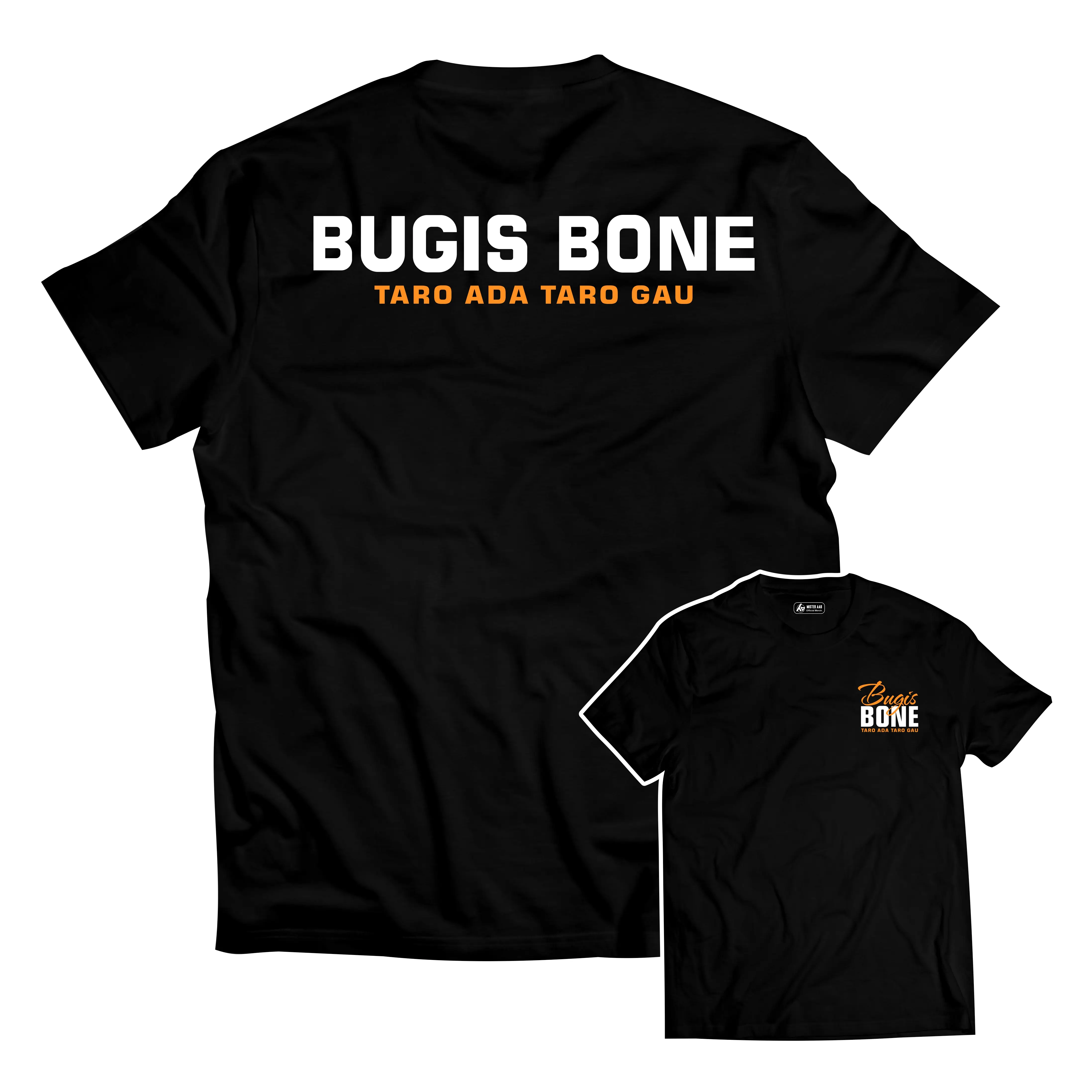 Kaos Distro Pria Bugis Taro Ada Taro Gau Oblong Kain Combed 24S