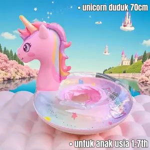 Pelampung Ban Berenang Duduk Unicorn Ban | Pelampung Ring Safety | Baby Renang Bayi | Yelang Indonesia