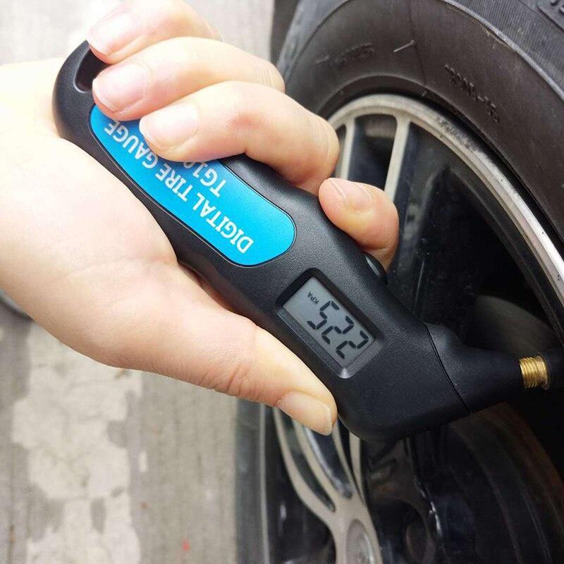Product Introduction of Digital Car Tire Tyre Air Pressure Gauge Meter LCD Display Manometer Barometers Tester for Car Truck Motorcycle Bike Car-styling 31