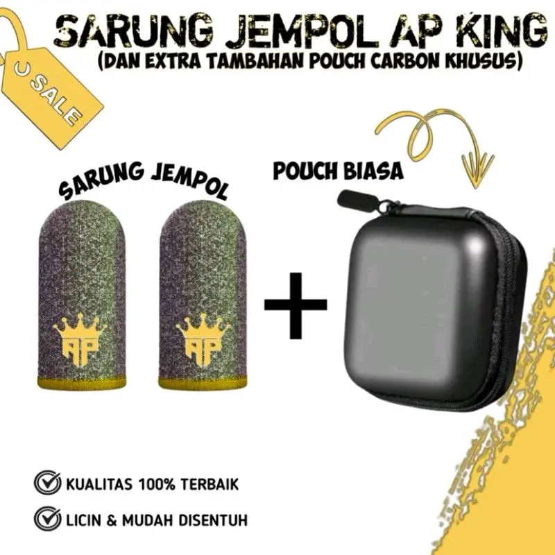 Sarung jempol gaming AP KING+ Pouch dompet Esport Edition Game Gamepad