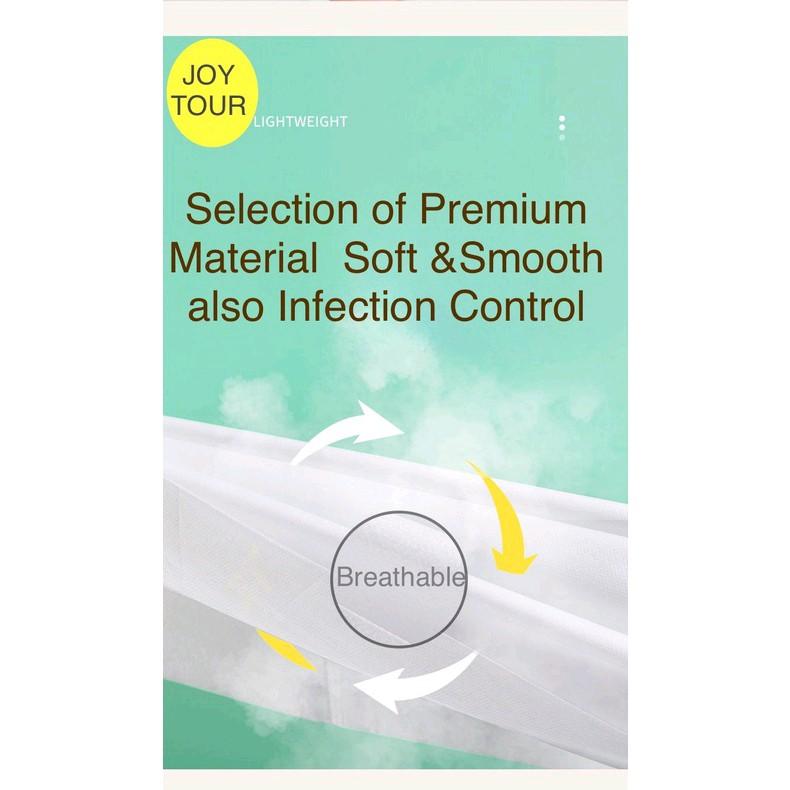 Product Introduction of JOY TOUR Premium Disposable Beddings Set/Travel Quilt Cover. Bedsheet & Pillowcase Singel And Double Size Cotton 1