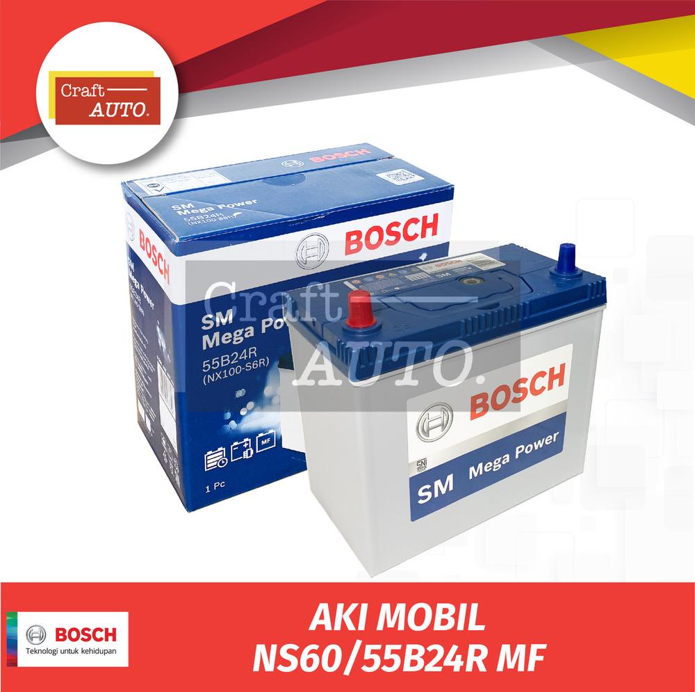 Aki Mobil Daihatsu Taruna  NS60 / 55B24R MF Bosch - NS60.MF, Standar