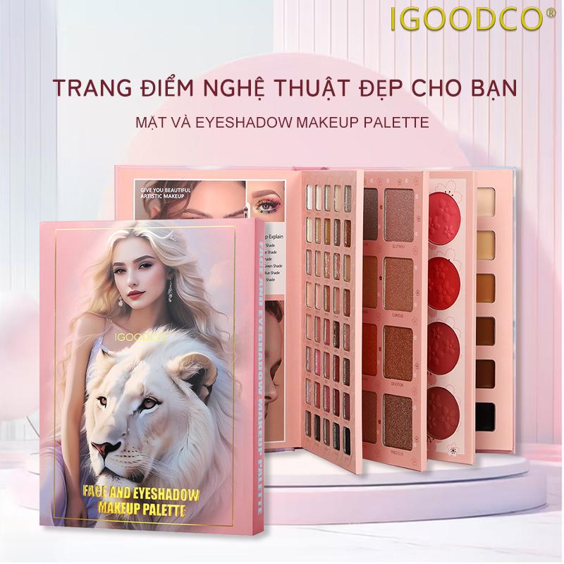  Phấn Đánh Lì Lung Linh Bút Bắt Sáng Che Khuyết Điểm Bảng Màu Đa Mắt IGOODCO 76 Sắc Thái Eyeshadow Nữ Mỹ Phẩm 