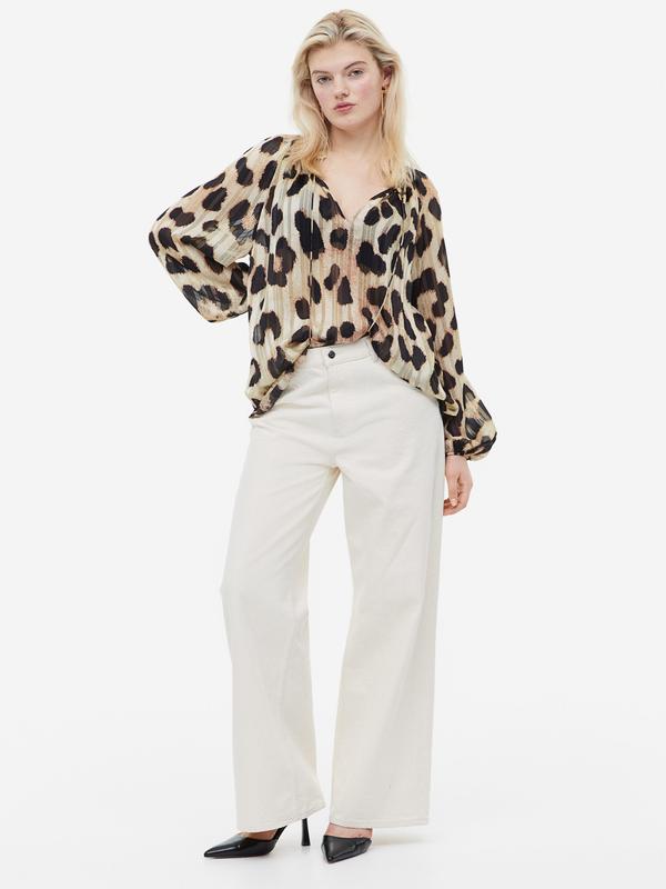 Blouse Lengan Panjang Tie-Neck - 4666 5