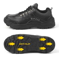 Gambar Sepatu Safety Pria Hipzo M061 - Model Kerja Besi Hitam - Shoes webbing atletis Boots - Abu, 39 dari Joemen_leather Kab. Mojokerto 5 Tokopedia