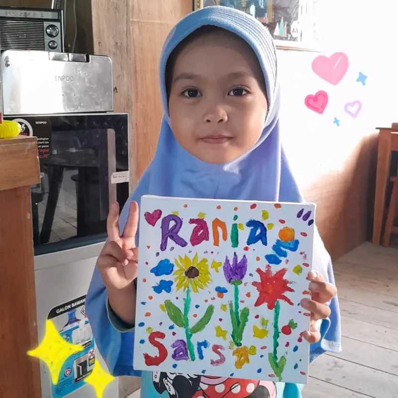 PAKET MELUKIS CANVAS (With exclusive box) PLAYDATE ARTDATE ISI WAKTU 1