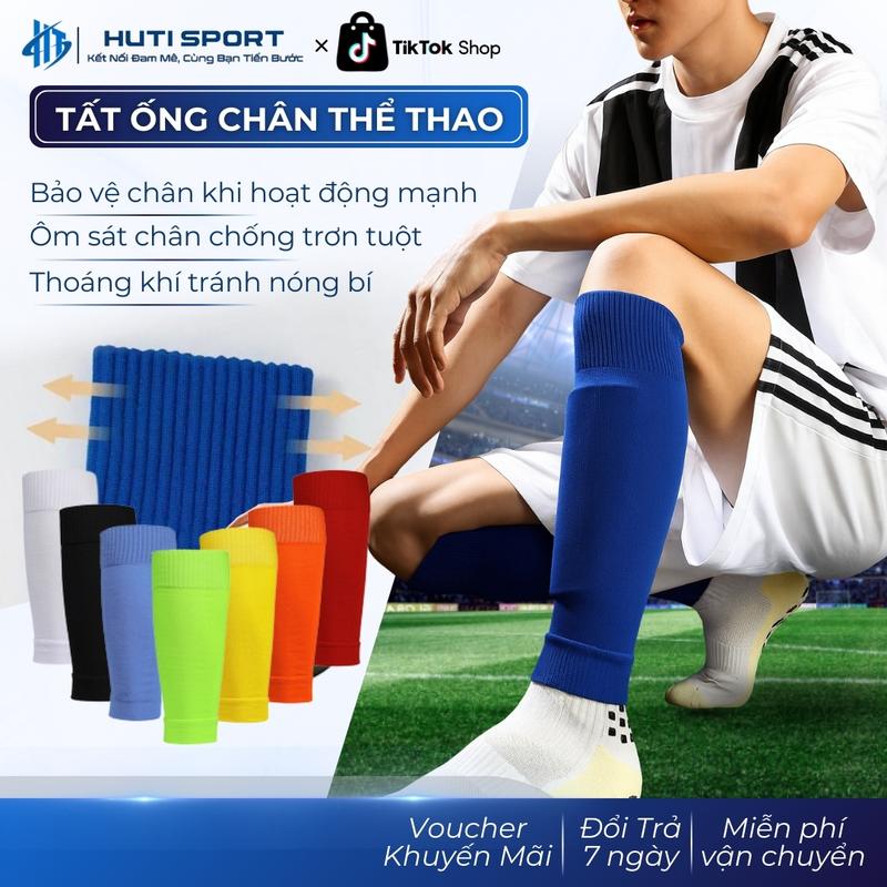 Tất Bảo Vệ Ống Chân Vớ Mang Ống Đồng Chống Chấn Thương Thể Thao Bóng Đá Bóng Rổ Gym HUTISPORT