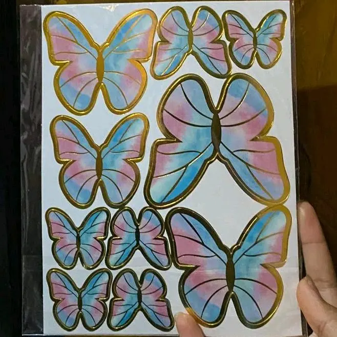 aksesoris kupu kupu untuk hiasan buket atau untuk hiasan kue ulang tahun 1
