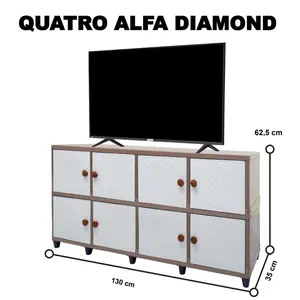 CLUB Fashion Quatro Alfa Diamond - Lemari Plastik Susun Serbaguna - Lemari Pakaian Plastik