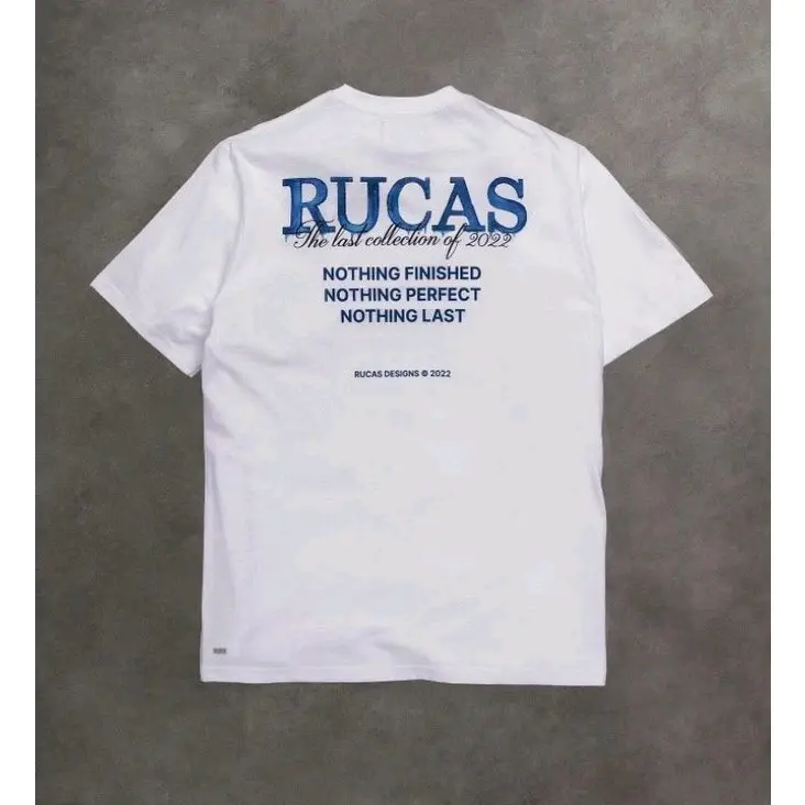 T-shirt Pria Wanita Rucas The Last Col 2022 White