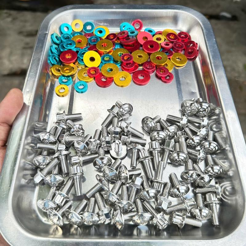 Ốc Lẻ 4Li 5Li 6Li Dàn Áo Mẫu Thái Bông Sao Nhọn Salaya Inox 304 Có Sẵn Lông Đền Giá 1 Con