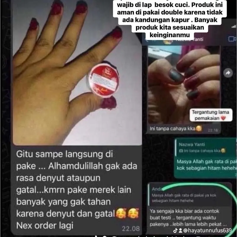 Inai Kuku Putro Aceh 5 mlPakai yang tebal jangan irit ingat harga murah jangan irit 5