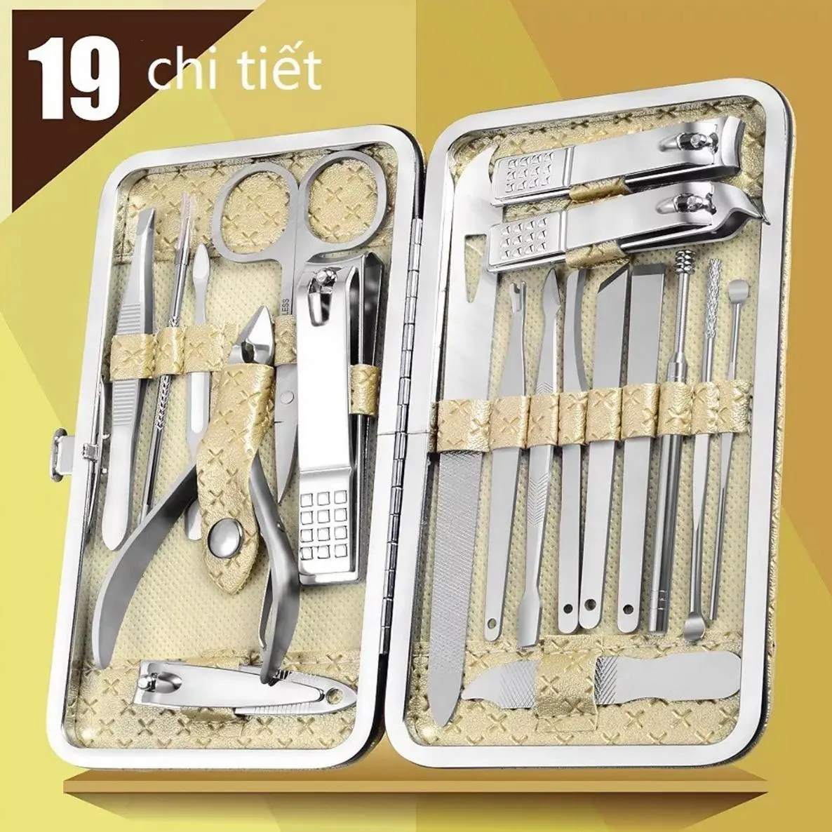 Dụng Cụ Bấm Cắt Tỉa Nail, Bộ 16 Món Chi Tiết Đẹp