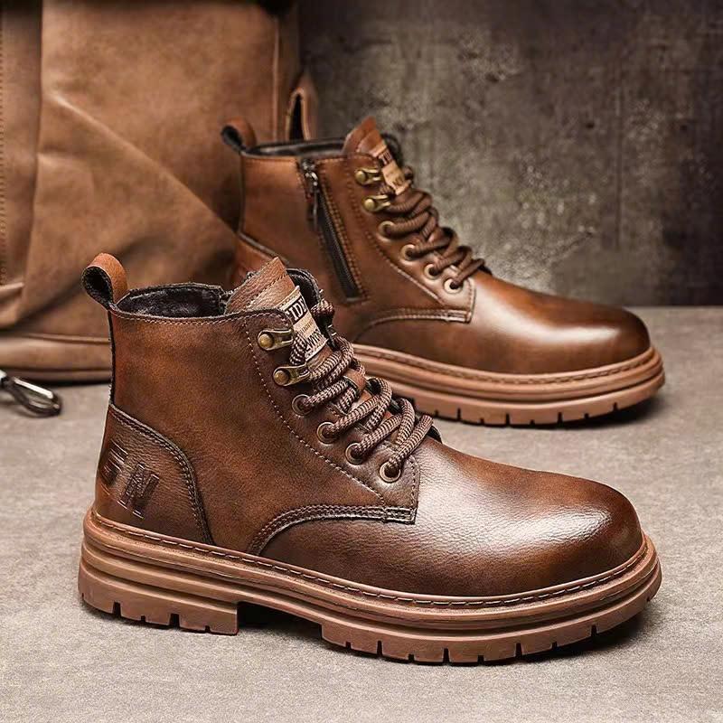  Giày Nam Cổ Cao Boot Martin Cổ Cao Thời Thượng Phong Cách Đỉnh Cao 