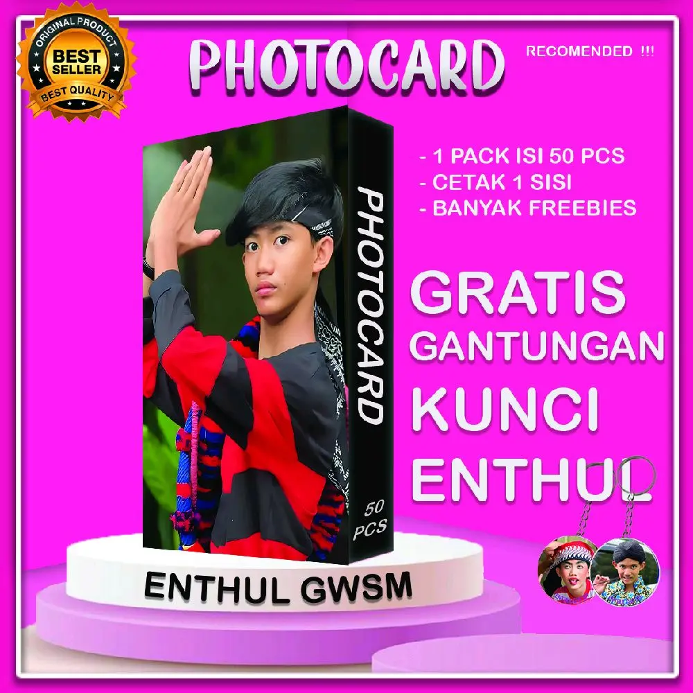 BONUS GANTUNGAN KUNCI, Photocard 50pcs ENTHUL GWSM, COD