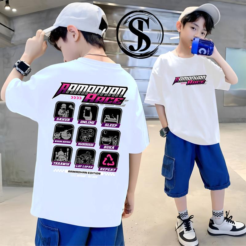 BAJU ANAK LAKI LAKI SIZE M,L,XL,XXL ATASAN ANAK PAKAIAN ANAK DISTRO KAOS ANAK PREMIUM BAJU ANAK ANAK TERLARIS ATASAN ANAK USIA 3-15 TAHUN RAMADHAN RACE VOL 1 STORE JUNIOR 7