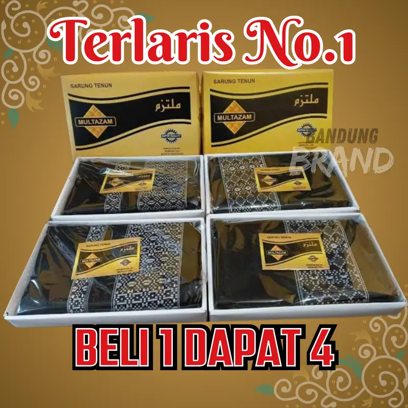 Terlaris No. 1 Sarung Tenun Motif Beli 1 Dapat 4 COD GRATIS ONGKIR Muslim Nyaman 3