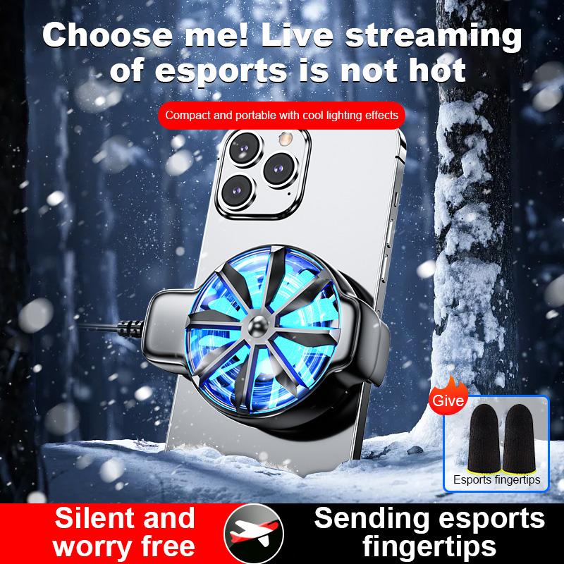  Quạt làm mát Điện Thoại Di Động mini Thông Dụng Bluewow Bộ tản nhiệt Turbo Hurricane Máy làm mát trò chơi Thích hợp cho điện thoại Samsung   Xiaomi   Huawei   Oppo Bộ tản nhiệt nhiệt làm mát Miễn phí một cặp găng tay ngón tay 