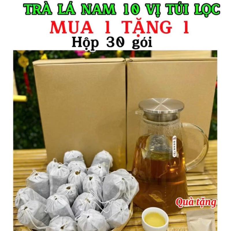 [ Mua 1 tặng 1] Trà lá nam 10 vị túi có lưới lọc dùng tiện lợi, Mua 1 hộp 30 gói tặng 1 hộp 30 gói,