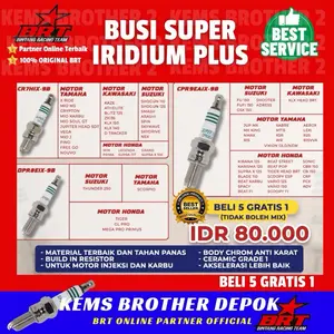 BUSI RACING BRT SUPER IRIDIUM UNTUK XMAX VARIO 160 PCX 160 ADV 160 MXKING VIXION NMAX AEROX LEXI VARIO 125 TIGER SMASH SHOGUN SONIC TIGER SUPRA GTR DAN TIPE MOTOR LAINNYA Motorcycle Sepeda