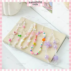 KELONTONG UNIK | Phone Charm/ Gantungan HP Kamera/ Phone String/ Phone Strap Beads/ Tali HP Bracelet Gelang/ Aksesoris HP/ Lanyard HP Plastik ,CAXX