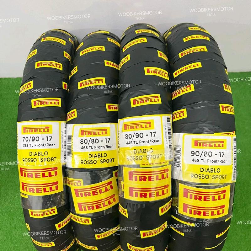 Tayar Pirelli Diablo Rosso Sport 70/90-17 ,80/80-17 ,80/90-17 ,90/80-17 100% Original Tayar Pirelli