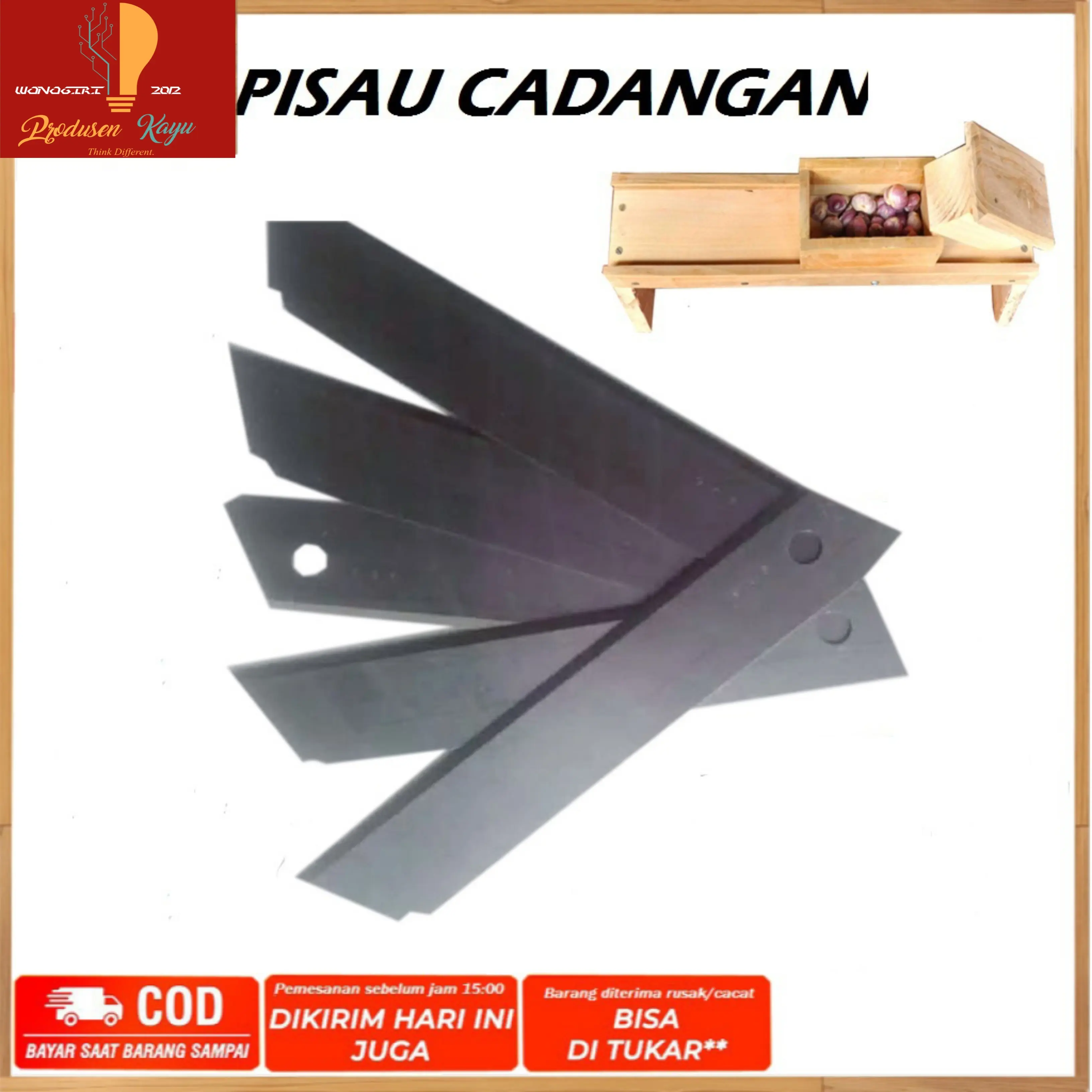 PISAU DATAR STAINLESS REFILL CADANGAN PENGIRIS SERUTAN SERBAGUNA