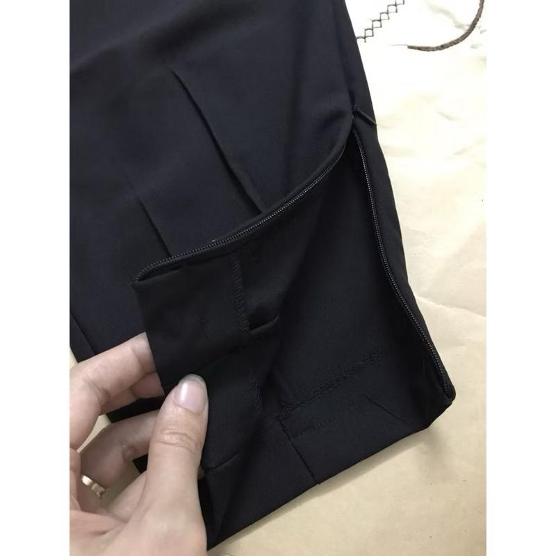 Quần tây nữ lưng cao công sở đẹp xếp ly gấu khóa lưng chun sau Q115 ( đi học đi làm đi chơi ) 7