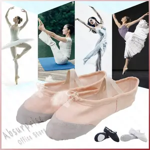 SEPATU BALET DEWASA KUALITAS PREMIUM IMPORT / BALLERINA SHOES / SEPATU BALET PINK PEACH
