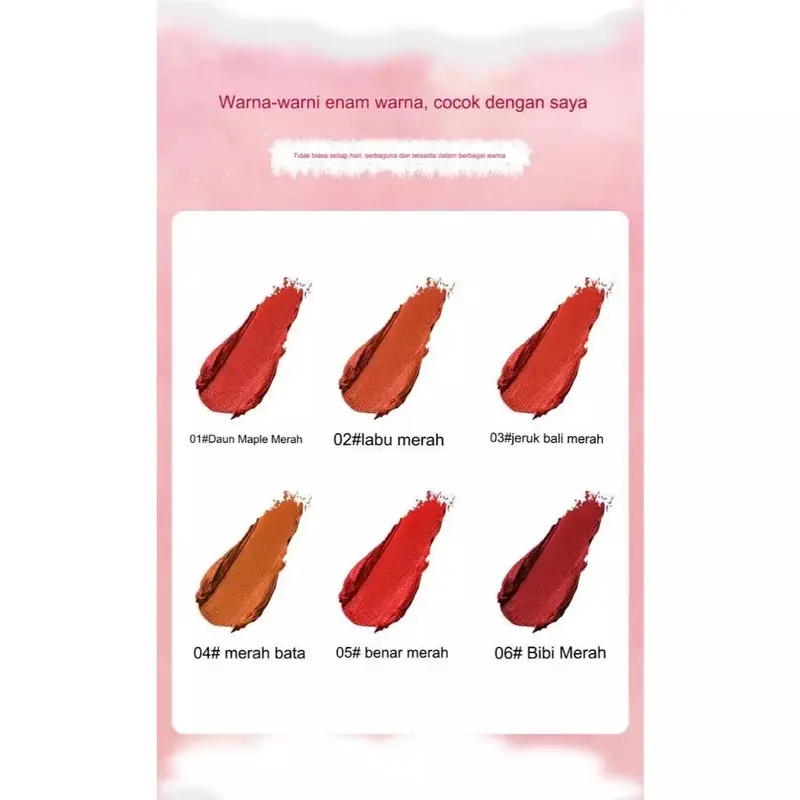 LIP TINT LIP CREAM CANDY TAHAN AIR CEPAT KERING LEMBUT DI BIBIR DENGAN HASIL CANTIK MAKSIMAL 4