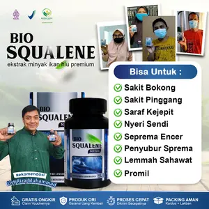 Bio Squalene Softgel Ekstrak Minyak Hati Ikan Hiu Asli Original Isi 30 Softgel Halal Mui Bpom Bisa Cod