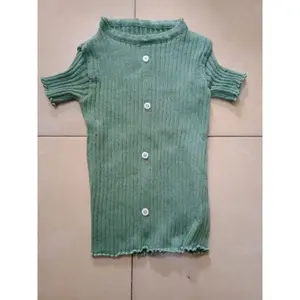 Sweater Rajut Anak 1-5 Tahun Baju Gaya Korea Kaos Kancing Jenny Style Bunga