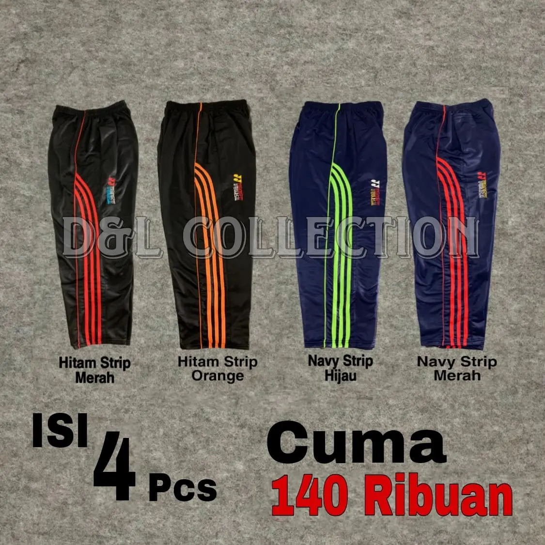 PROMO HEBOH!!! Celana Training Dewasa Jumbo Uniseks(Pria Dan Wanita). 100 Ribuan dapat 4Pcs. Bahan Diadora tebal, lembut dan nyaman. 4PCS1PKT. Sport Olahraga