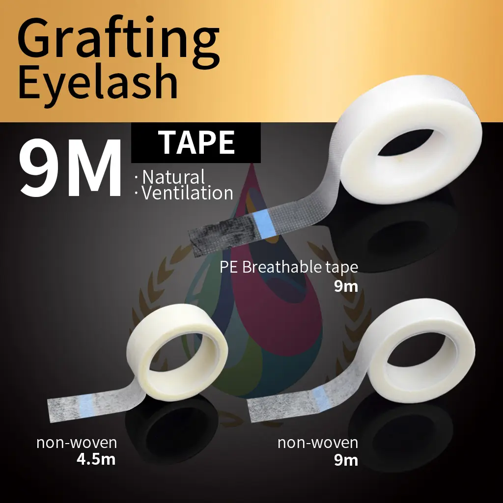 eyelash tape White Extension Non-woven Fabric Eyelid PE Tape  Anti allergy