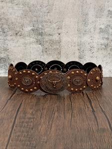 Cinturón boho para mujer de talla grande, estilo occidental con hebilla ancha, material PU, patrón animal, perfecto para fiestas y uso diario
