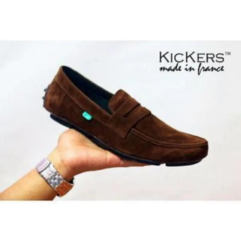 Sepatu Slop Pria Kickers Javlin Casual Formal Kerja Kuliah Santai Slip On 4