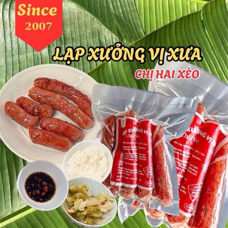 Lạp Xưởng Vị Xưa Truyền Thống - Chị 2 Xèo sấy khô dẻo vị mặn ngọt đậm đà chất lượng