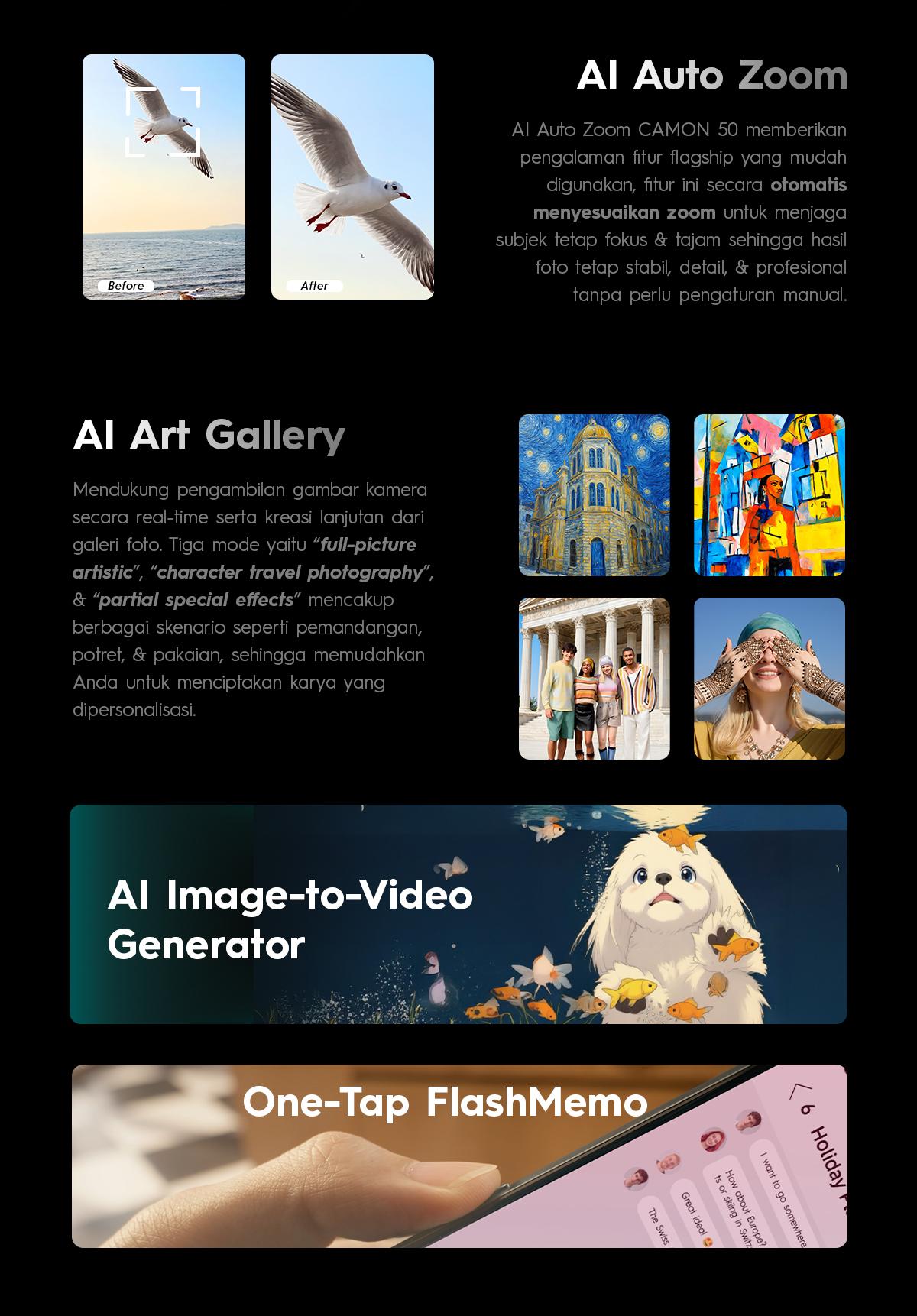 [NEW] [SUPERZOOM FLASHSNAP] TECNO CAMON 50 8GB+8GB*/128GB, 50MP Sony + 8MP Ultra Wide, 32MP Front Camera, 1.5K 144Hz AMOLED, Mediatek Helio G200 Ultimate , IP69K, 45W Ultra Charging, camon50