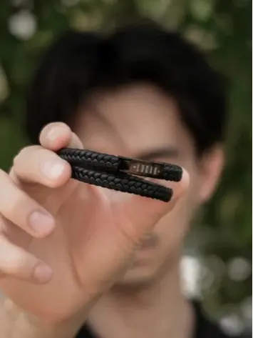 LUCAN - Mineral Series Gelang Kulit Premium Gelang Pria Anti Alergi Kulit Asli Gelang Cowok Pria keren 1