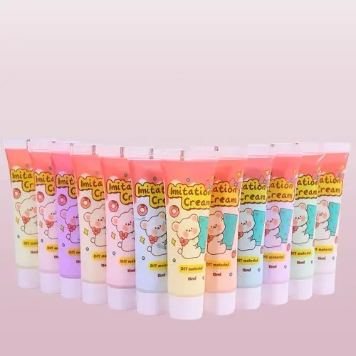Deco Cream 15ml (Sudah Dapat Spuit) Liquid Clay untuk Dekorasi DIY Hias Casing HP 1