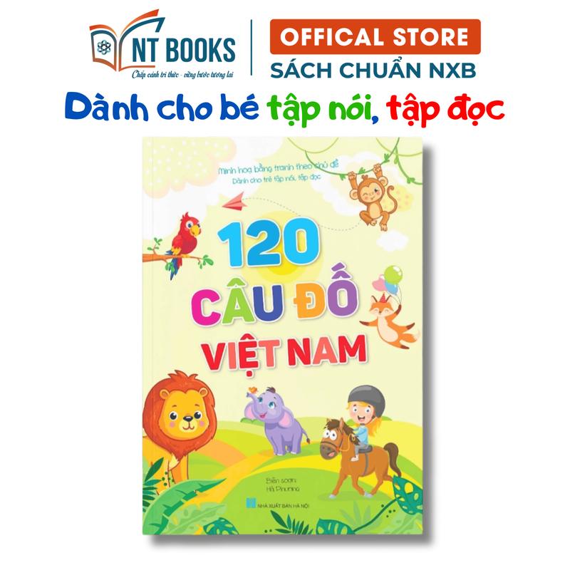  Sách 120 Câu Đố Việt Nam Dành Cho Trẻ Tập Nói Tập Đọc - Hà Phương - NXB Hà Nội - TV 
