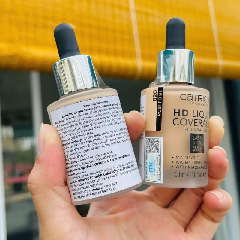 Kem nền Catrice HD Liquid Coverage Last Upto 24h 30ml - Bảo vệ da suốt 24h