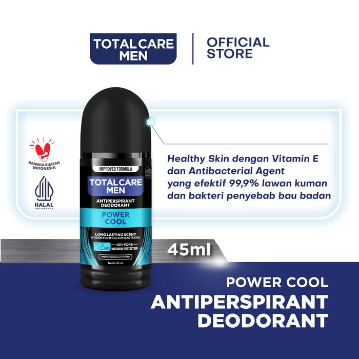Gambar Total Care Men Antiperspirant Deodorant Power Cool 45ml [1pcs] - Segar & Proteksi Maksimal dari TempoStore Kota Administrasi Jakarta Timur Tokopedia