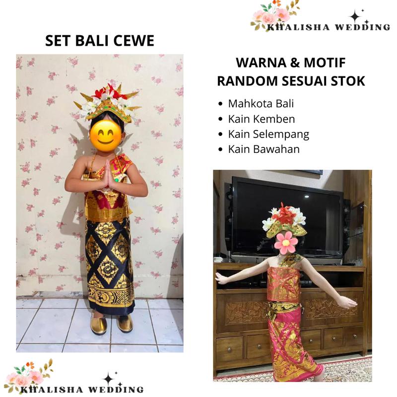 Pakaian Adat Bali Anak/ Baju Bali Anak cewe-cowo / Baju Busana Bali Anak 2