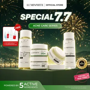 【HEMAT】 LUMIWHITE - Paket Acne Care Lengkap Untuk Jerawat‎ (FREE 1 FACEMIST KEZIA RANDOM+TONER ACNE+SERUM WHITENING)